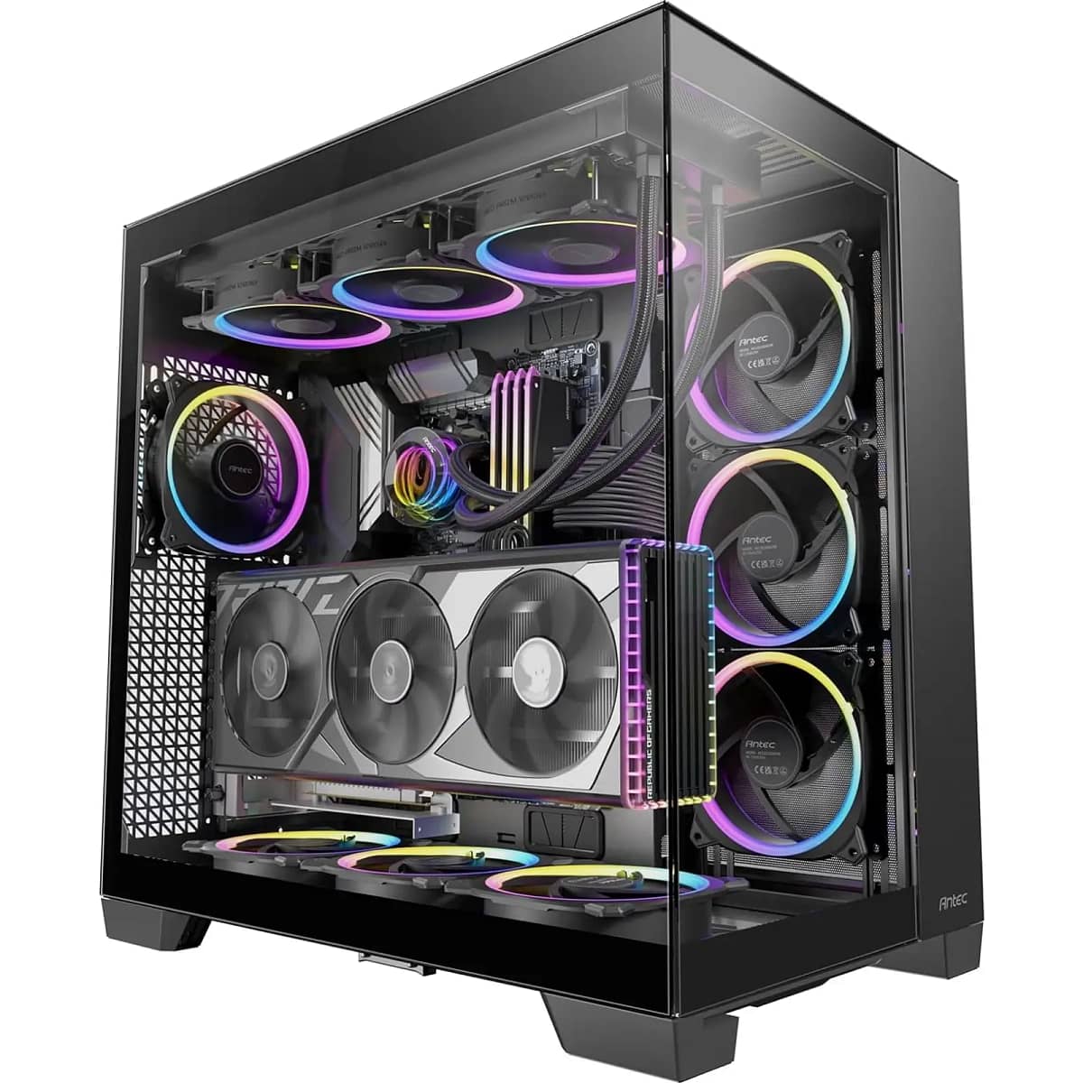 Antec Constellation C8 Gaming PC Case E-ATX Dual Chamber Black - CNLS ...